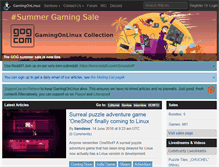 Tablet Screenshot of gamingonlinux.com
